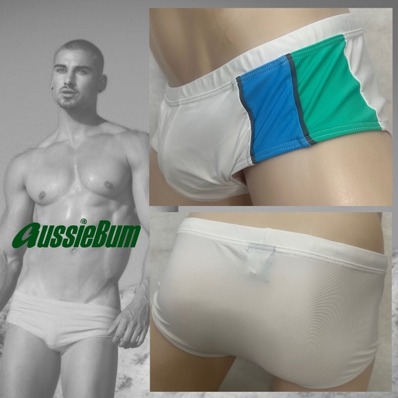 Aussiebum Wonderjock Square Cut Swimsuit XL Gently worn 80% nylon/20% elastane - Picture 1 of 7